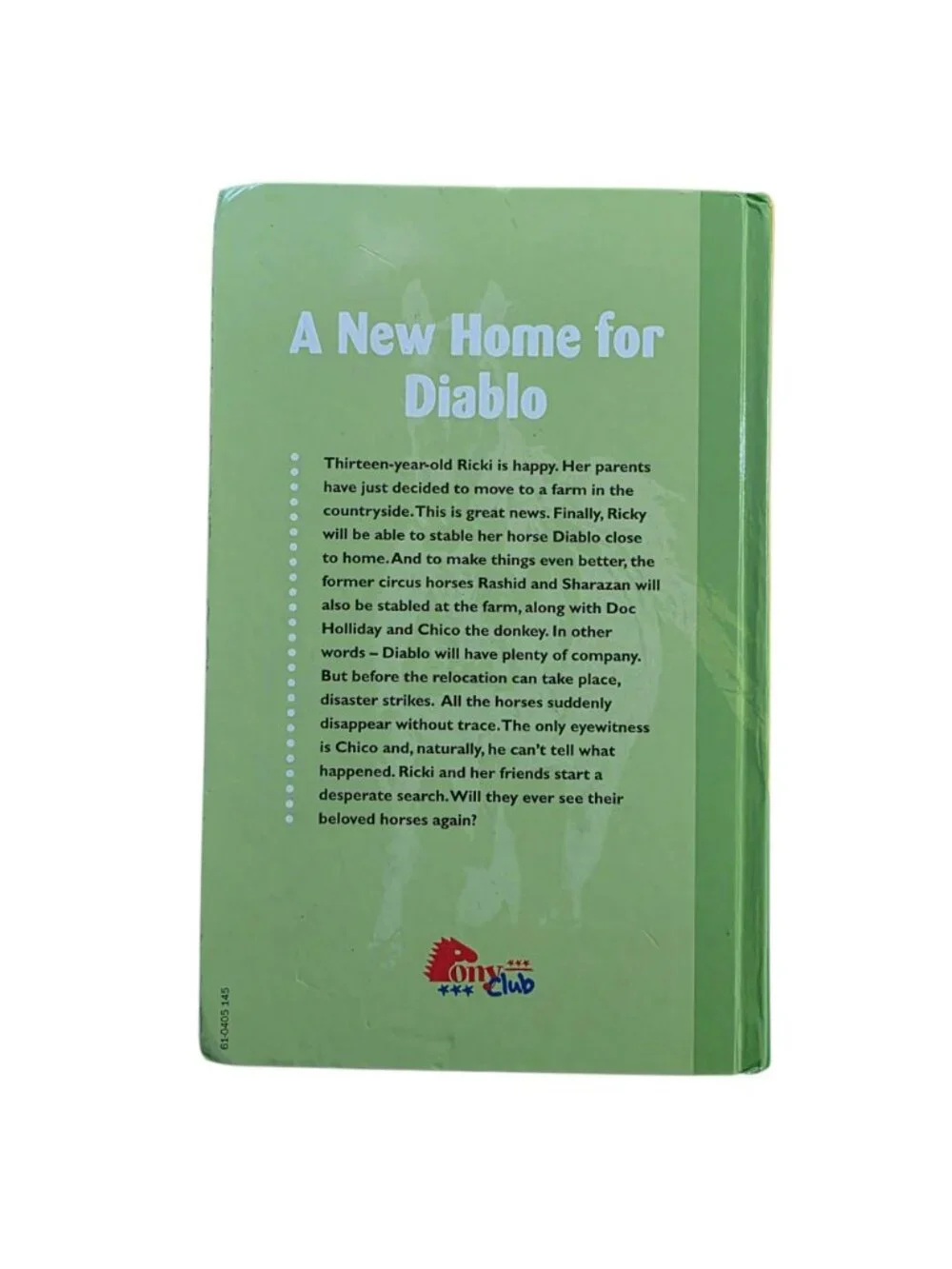 Diablo Book Series My Dream Horse A New Home To The Rescue Hardcover Youth Teen